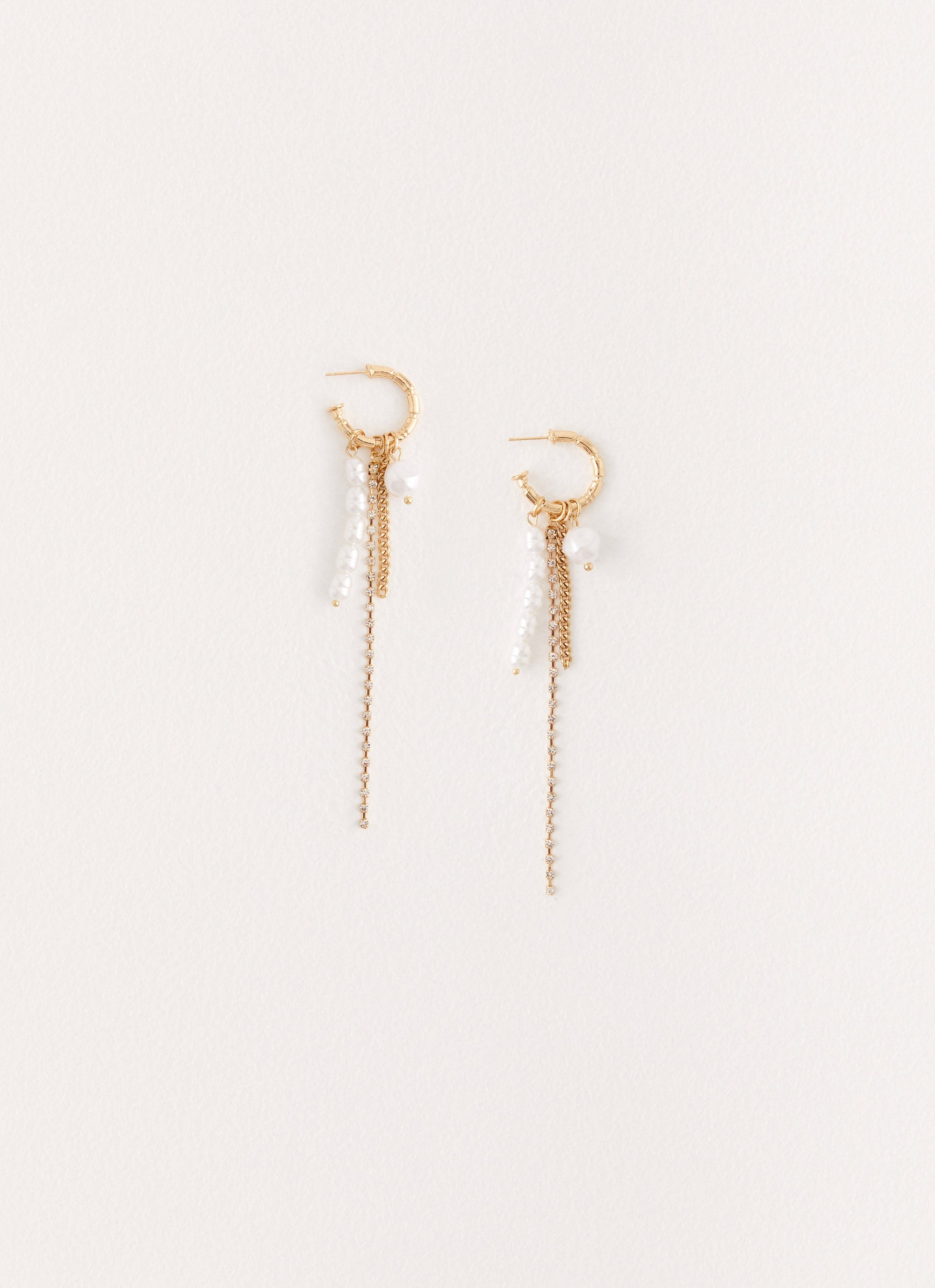 Halo Hoop Earrings - Gold