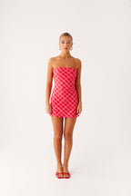 Hamilton Mini Dress - Pink Check