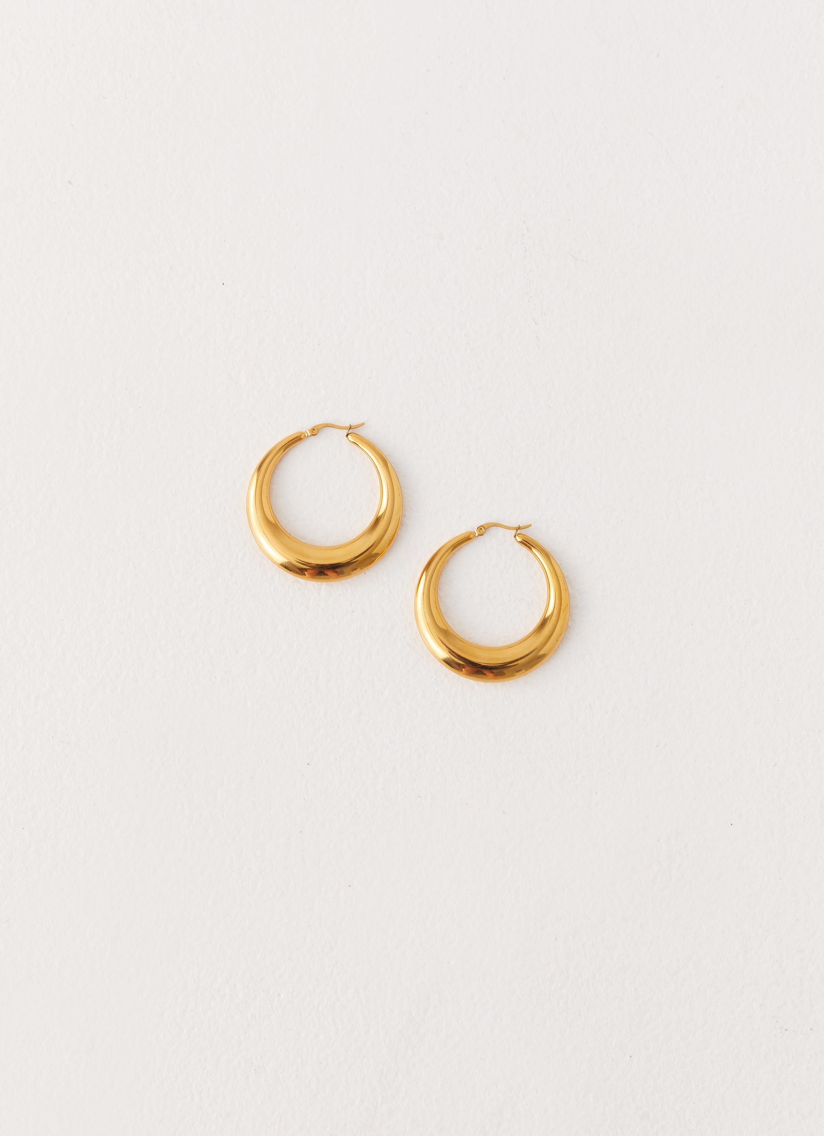 Harri Hoop Earrings - Gold