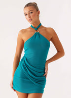 Henrietta Mini Dress - Turquoise