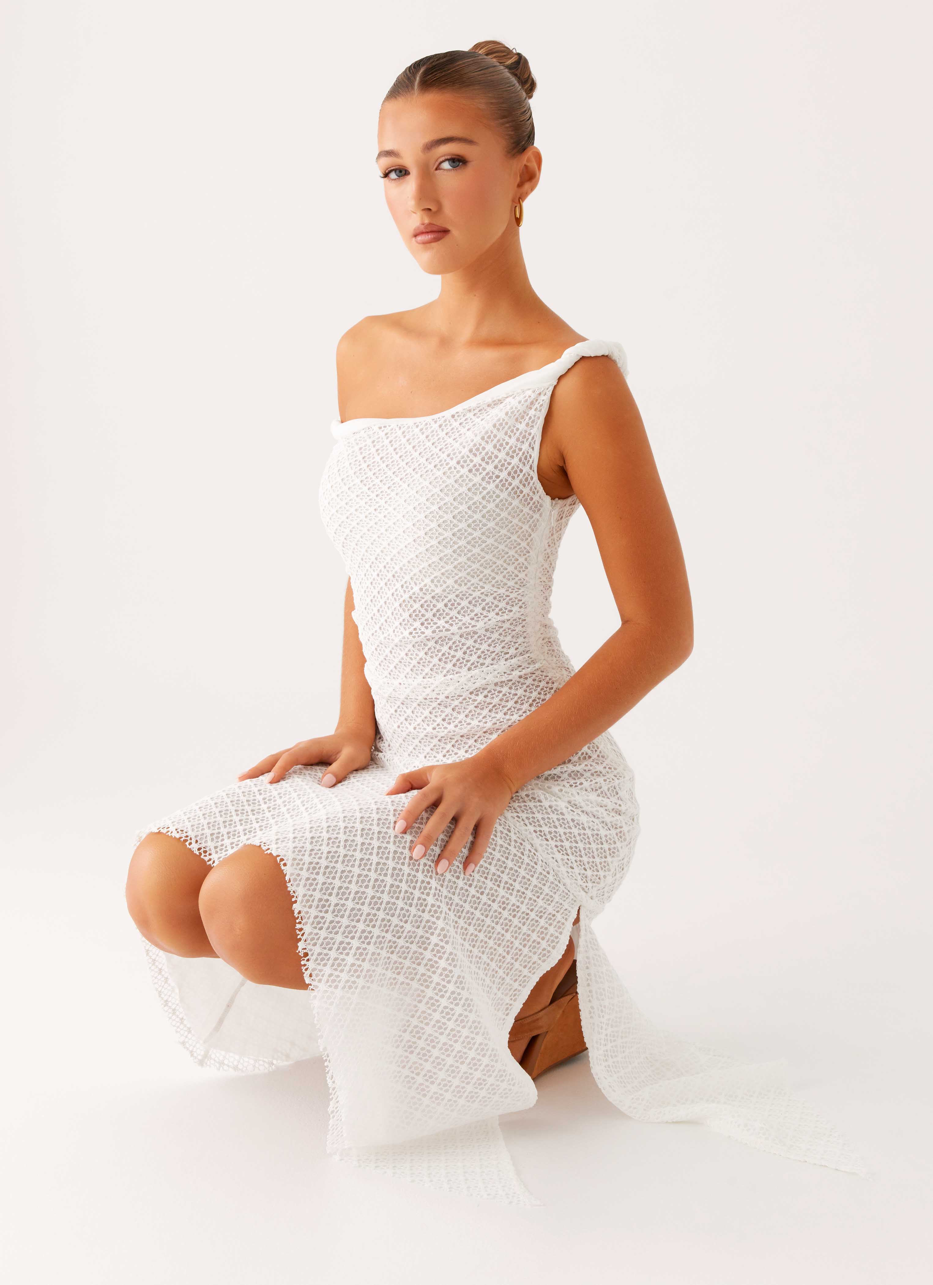 Huntah Midi Dress - Ivory