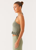 Idola Knit Top - Sage