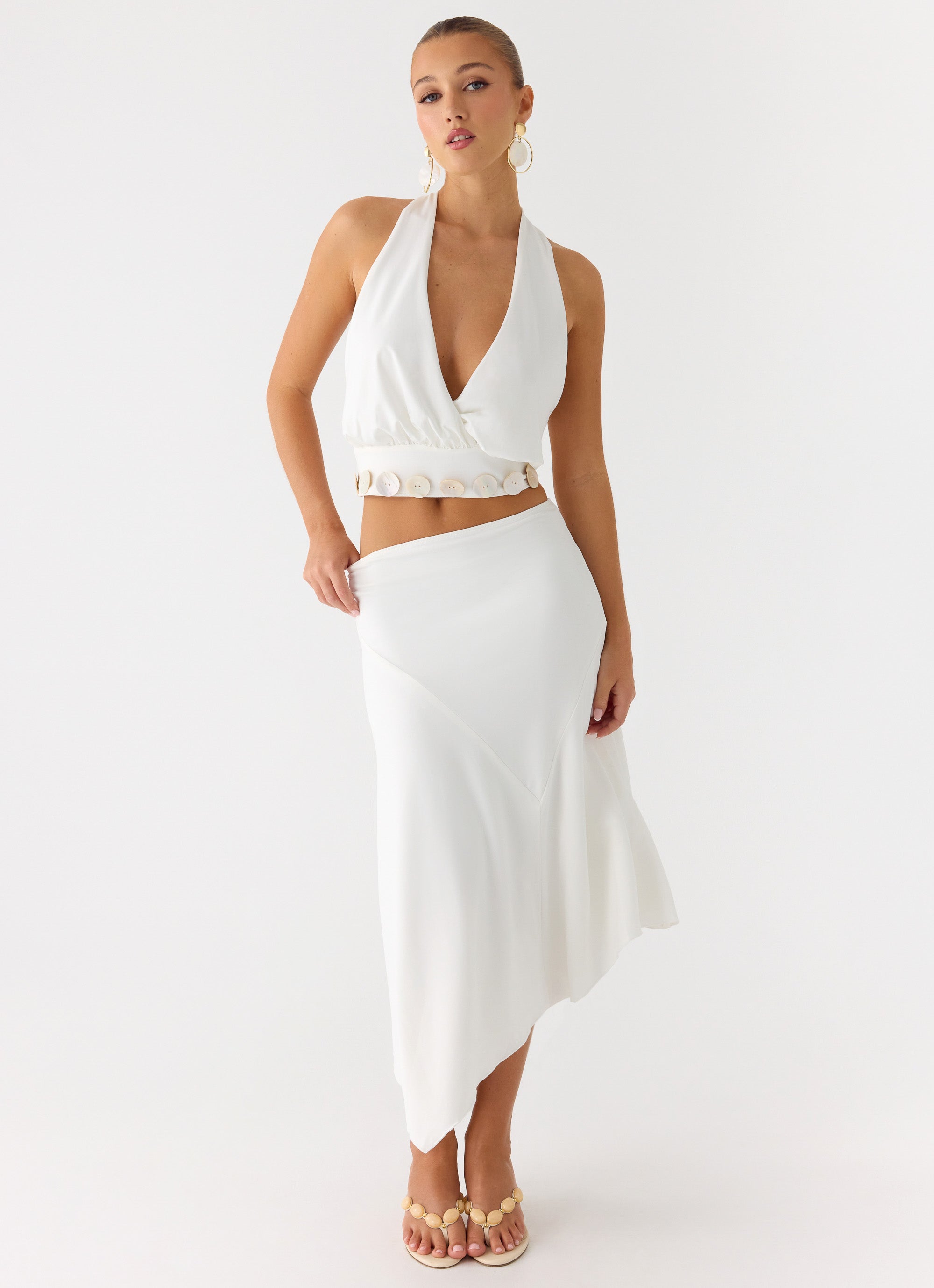 Ignite It Button Top - White