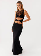 Imperial Maxi Dress - Black