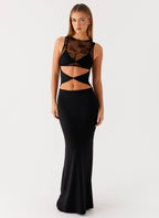 Imperial Maxi Dress - Black