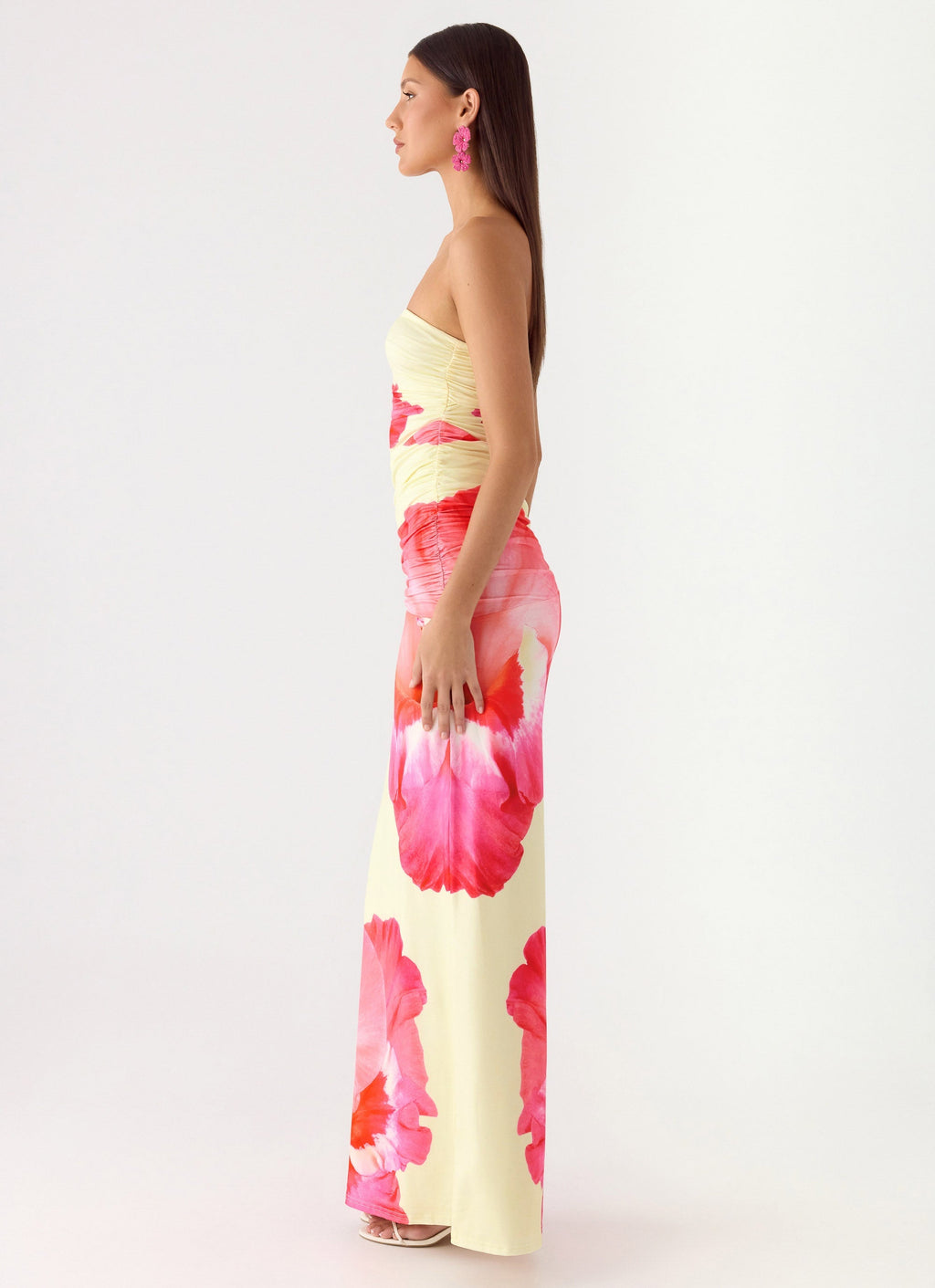 In The Rhythm Maxi Dress - Yellow Floral Spritz
