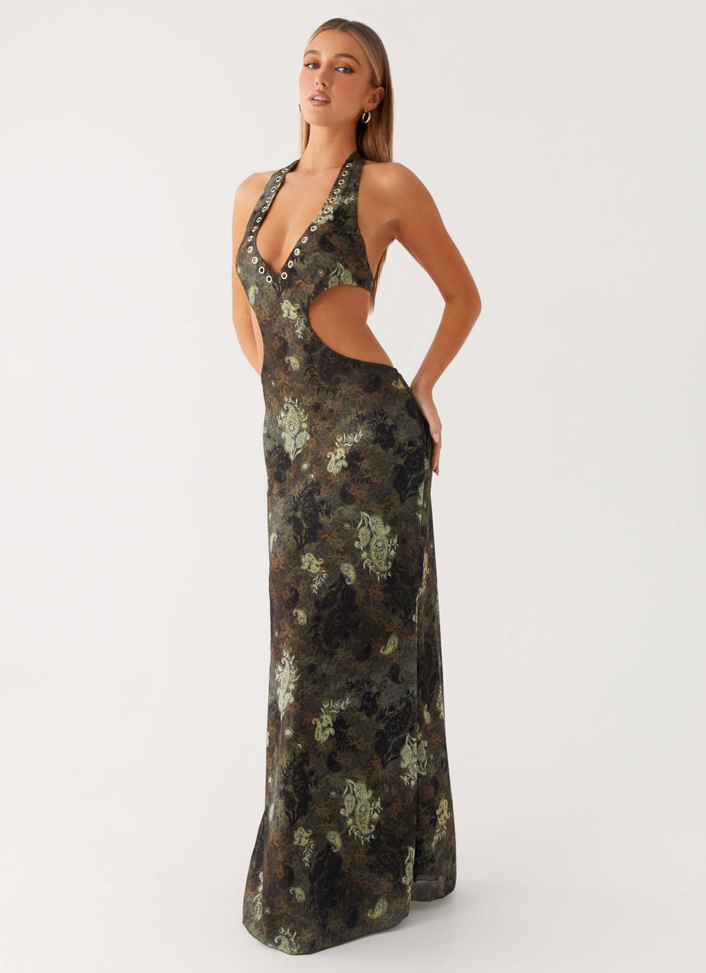 Indra Maxi Dress - Cyber Floral
