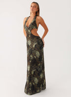Indra Maxi Dress - Cyber Floral