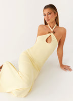 Instant Attraction Maxi Dress - Yellow