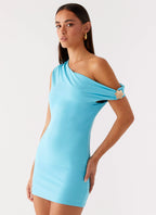 Island Time Mini Dress - Turquoise