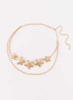 Isola Flower Belt - Gold