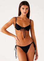 Jaiya Tie Bikini Top - Black