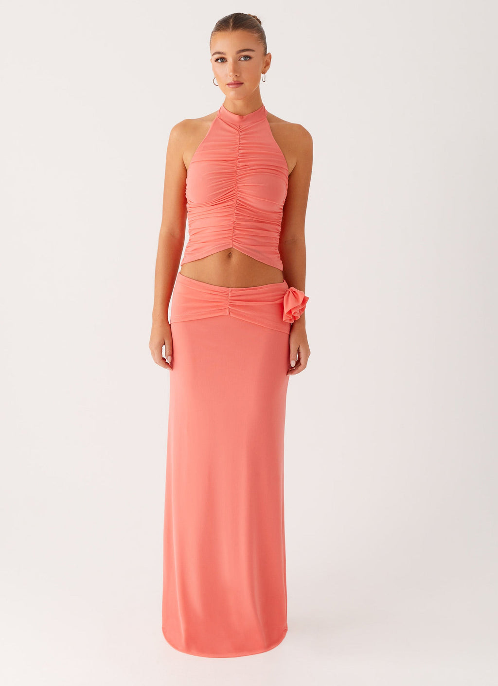 Jayce Halter Top - Salmon