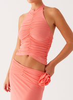 Jayce Halter Top - Salmon
