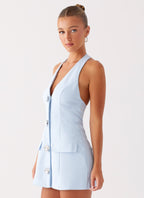 Jeanie Mini Dress - Blue