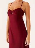 Joanie Maxi Dress - Maroon