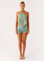 Jonti Halterneck Top - Mint