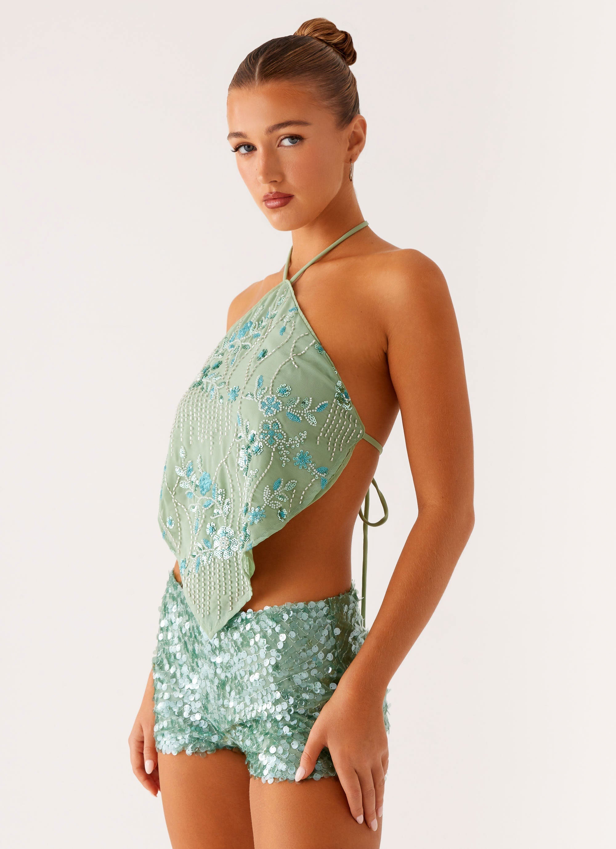 Jonti Halterneck Top - Mint