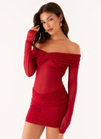 Jules Mini Dress - Raspberry