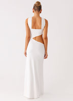 Juliander Knot Maxi Dress - White