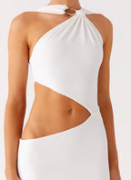 Juliander Knot Maxi Dress - White