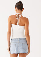 Kamen Low Rise Mini Skirt - Light Denim