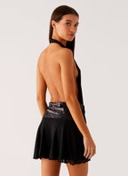 Kelsey Sequin Mini Dress - Black