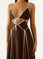Kerli Maxi Dress - Cool Chocolate
