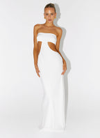 Kiss Me Cut Out Maxi - Ivory