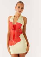 Know You Better Mini Dress - Scarlet Floral