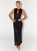 Kore Sequin Maxi Dress - Black