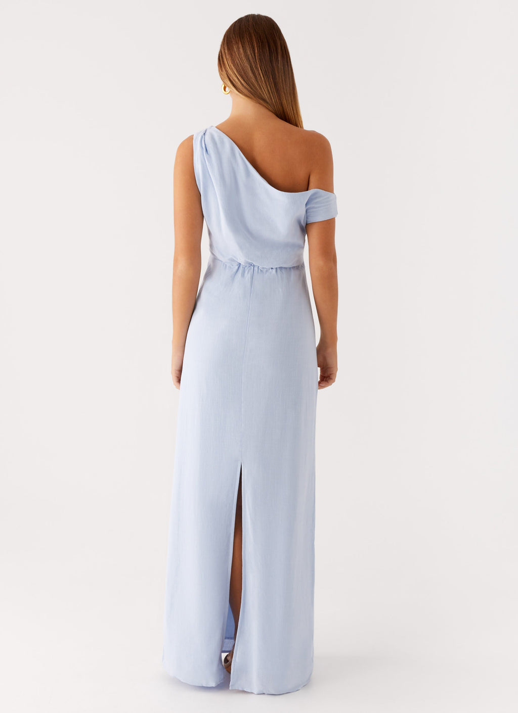 Lady Love Linen Maxi Dress - Blue