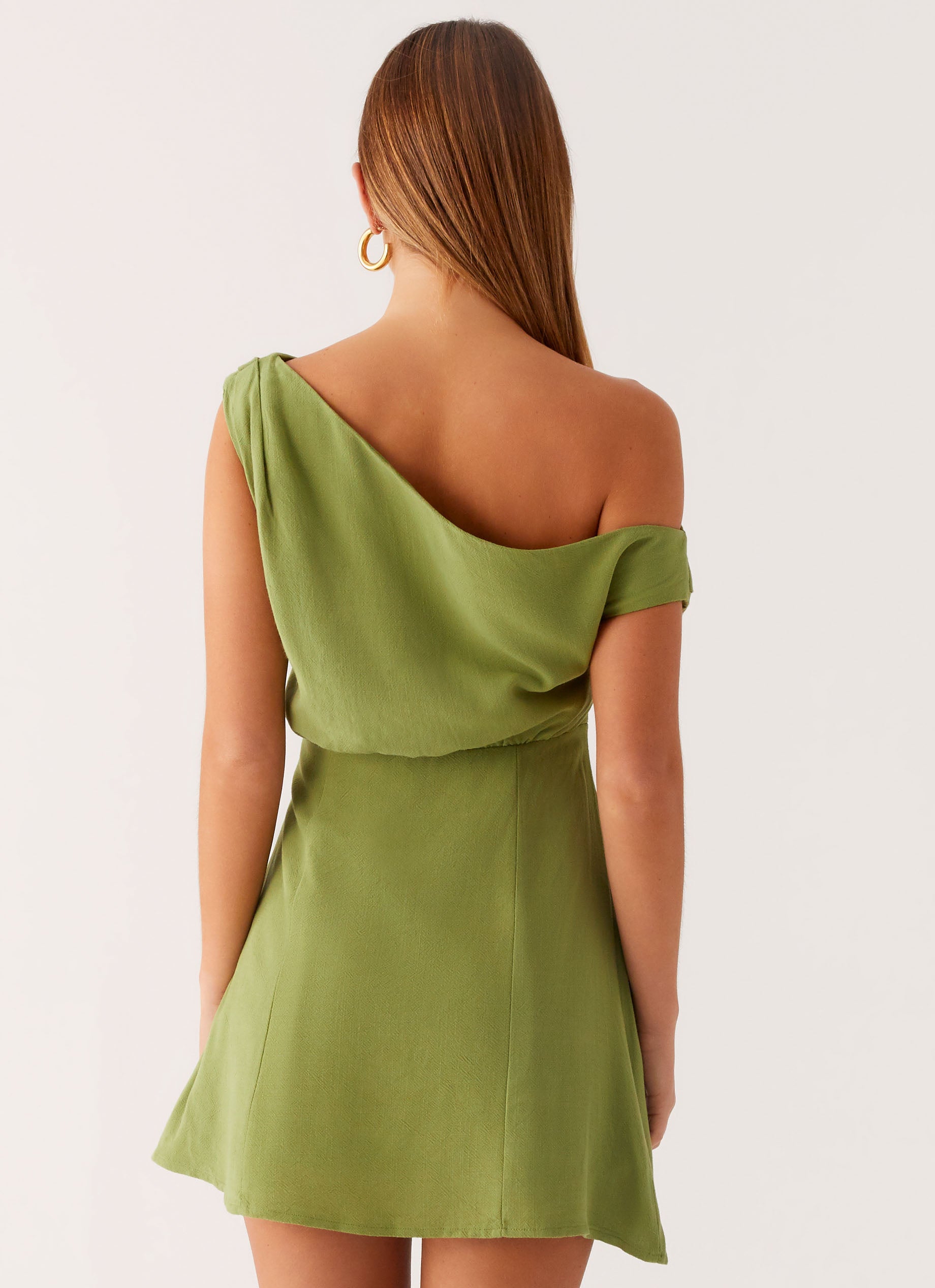 Lady Love Linen Mini Dress - Cactus