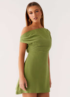 Lady Love Linen Mini Dress - Cactus