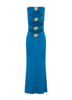 Lagoon Cut Out Maxi Dress - Royal Blue
