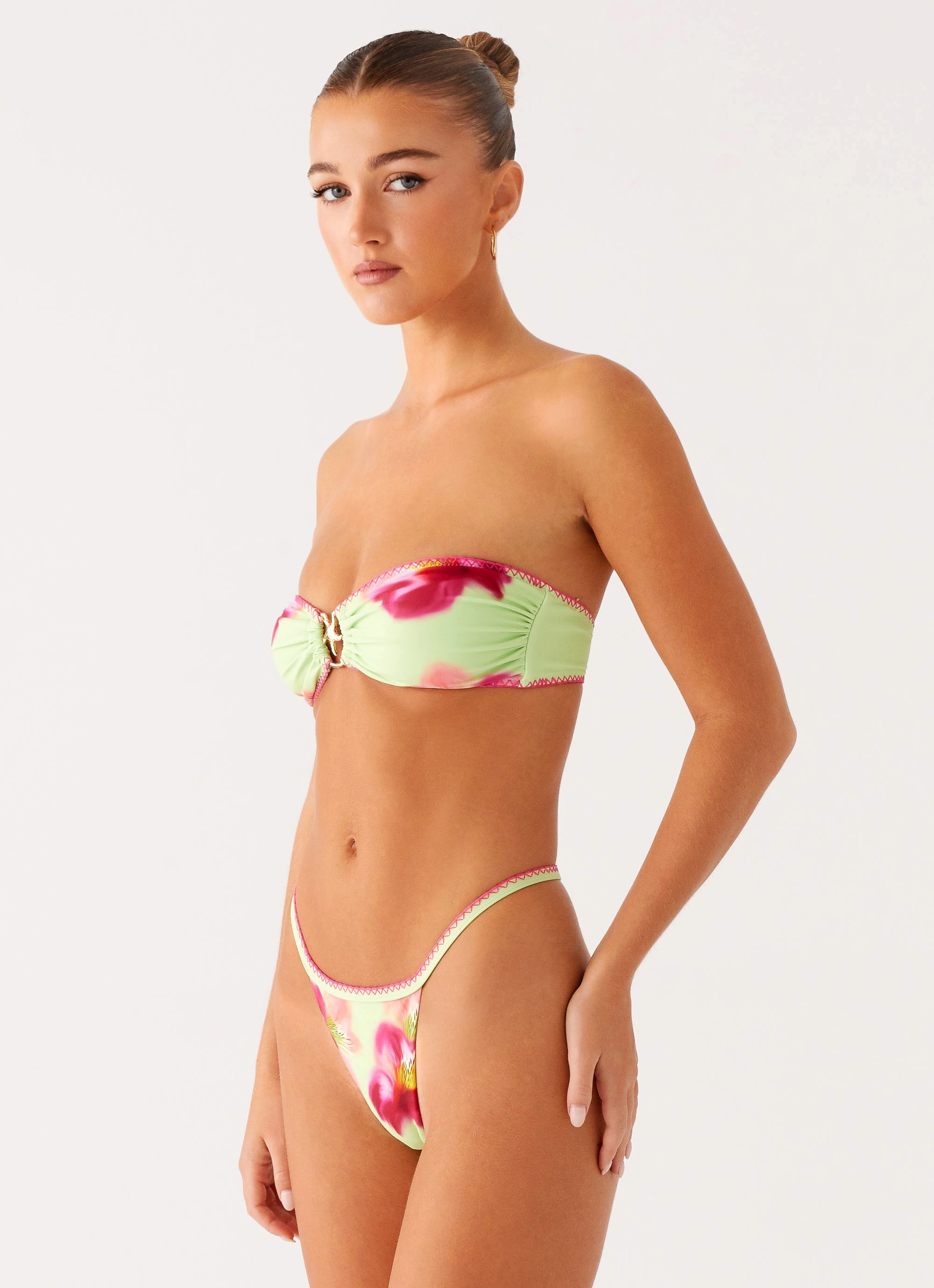 Laurel Bikini Bottom - Green Tropical