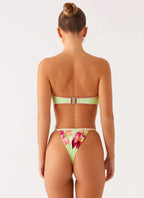 Laurel Bikini Bottom - Green Tropical