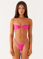 Laurel Bikini Top - Fuchsia