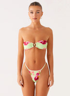 Laurel Bikini Top - Green Tropical