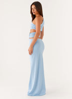 Laylani Cut Out Maxi Dress - Blue
