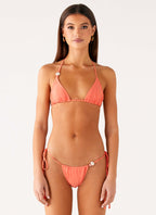 Liona Bead Bikini Bottoms - Coral