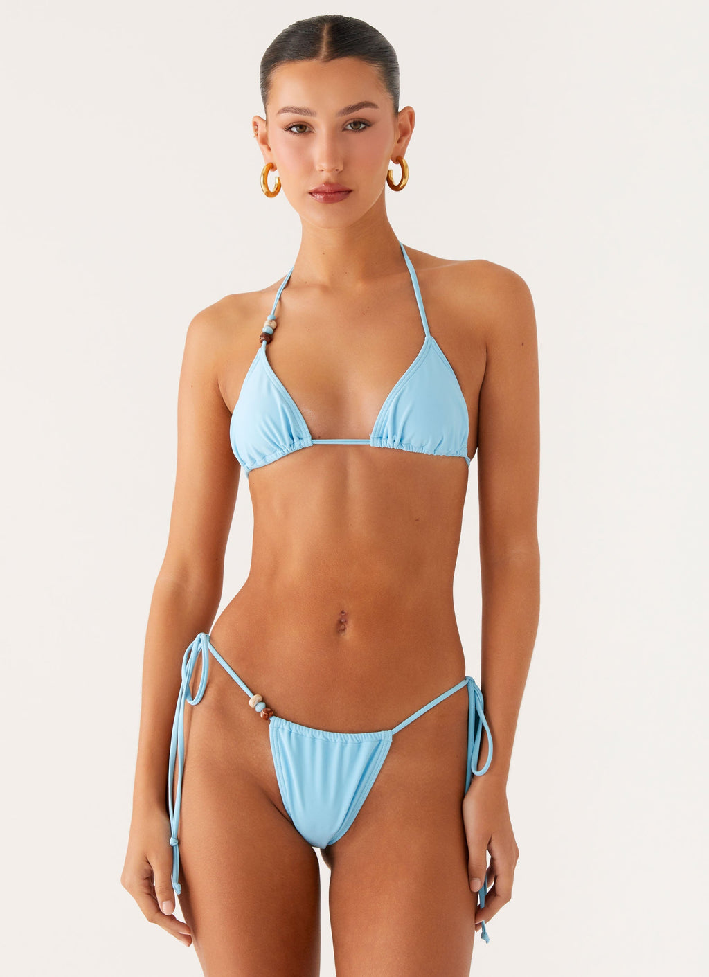 Liona Bead Bikini Bottoms - Turquoise