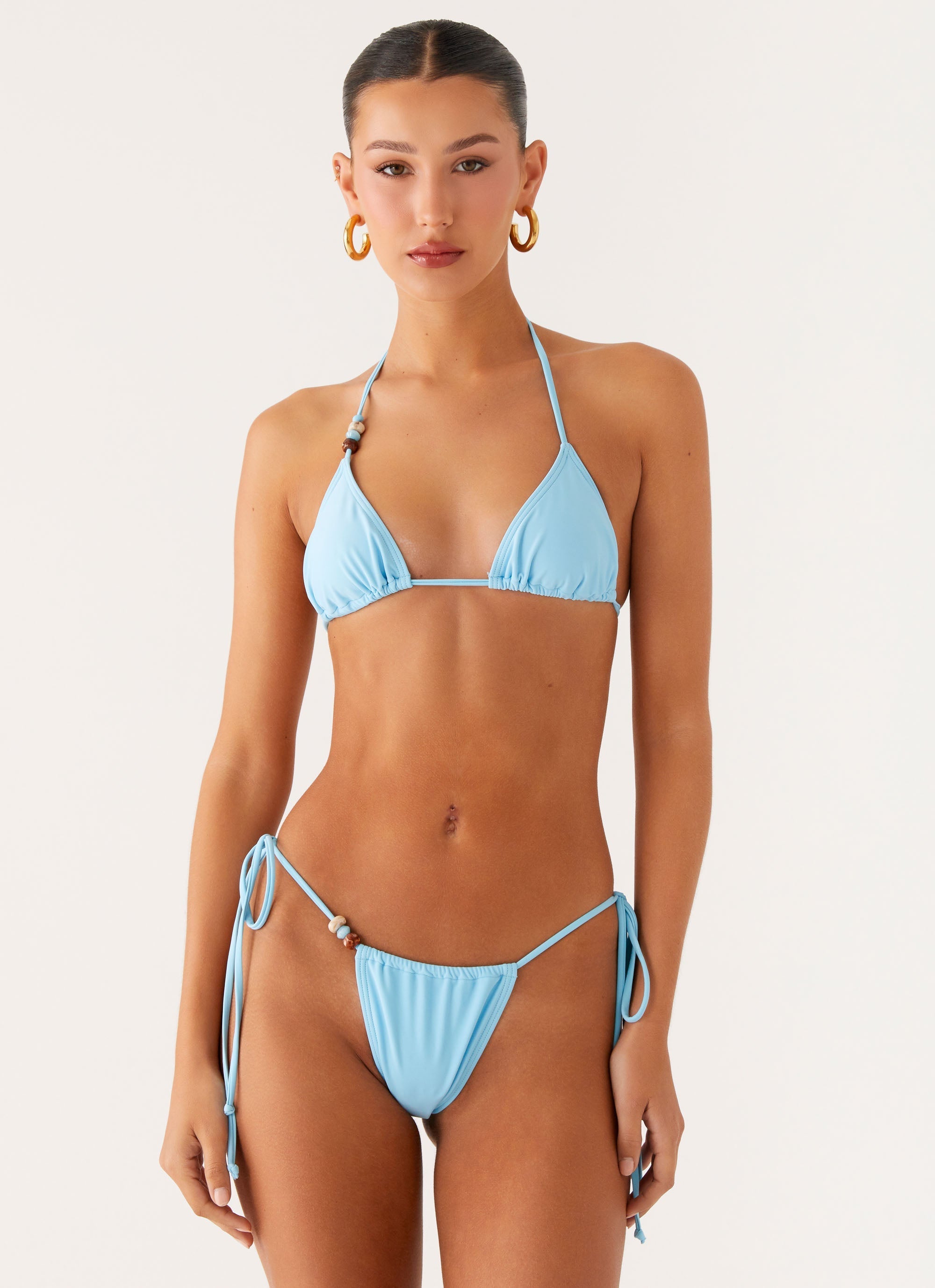 Liona Bead Bikini Bottoms - Turquoise
