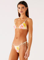 Lissy Bikini Bottoms - Yellow Flower