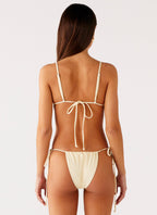 Lissy Bikini Bottoms - Yellow Flower