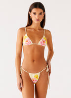Lissy Bikini Bottoms - Yellow Flower