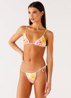 Lissy Bikini Bottoms - Yellow Flower