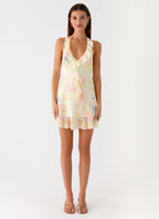 Log In Mini Dress - Spring Meadow