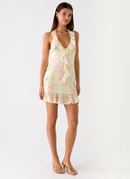 Log In Mini Dress - Spring Meadow