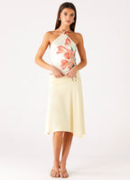 Loreta Beaded Tie Back Top - Siena Floral